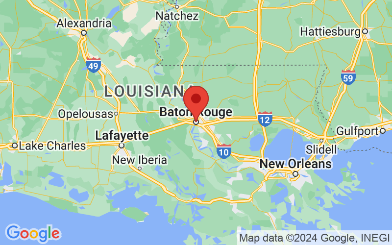Map of Baton Rouge, Louisiana